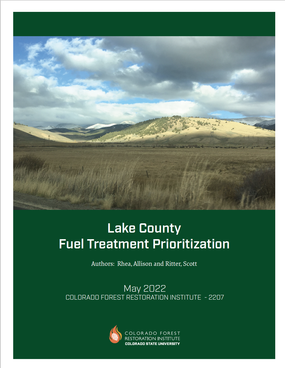 Lake County Fuel Treatment Prioritization