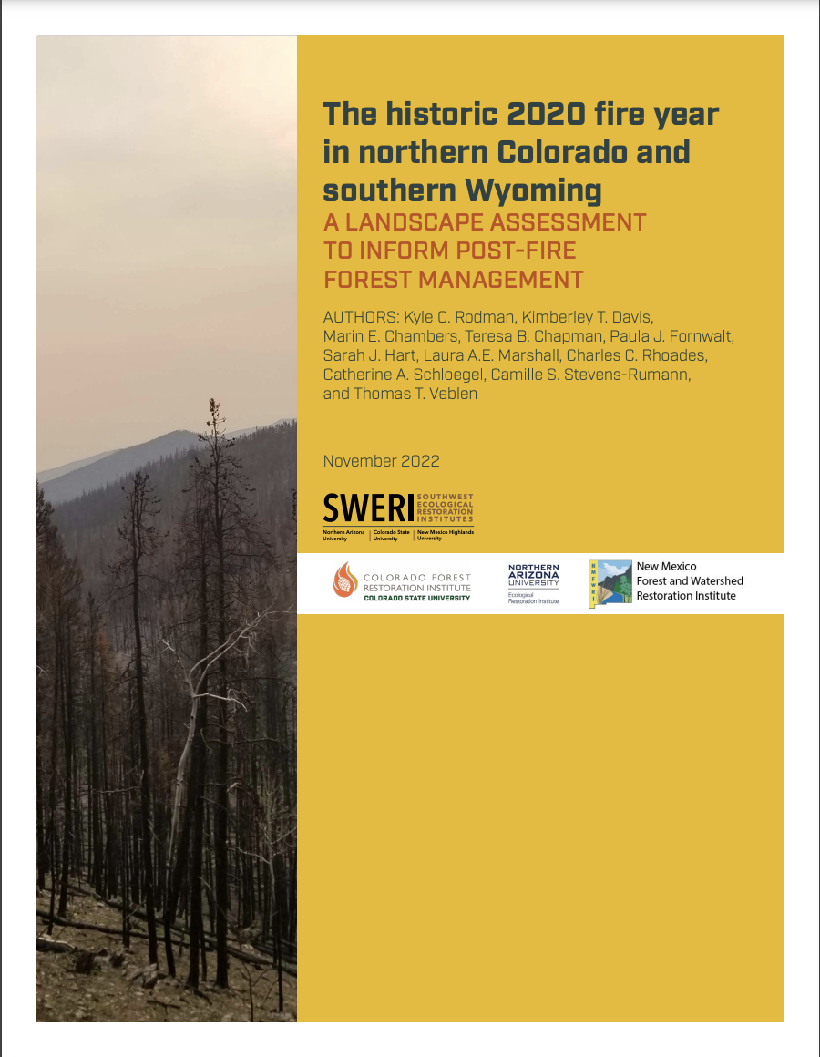 The Historic 2020 Fire Year in Northern Colorado And Southern Wyoming A Landscape Assessment to Inform Post-Fire Forest Management