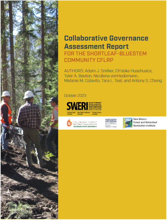 Collaborative Governance Assessment Report: For The Shortleaf-Bluestem Community CFLRP
