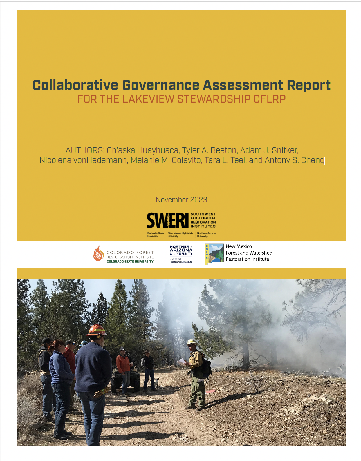 Collaborative Governance Assessment Report for the Lakeview Stewardship CFLRP
