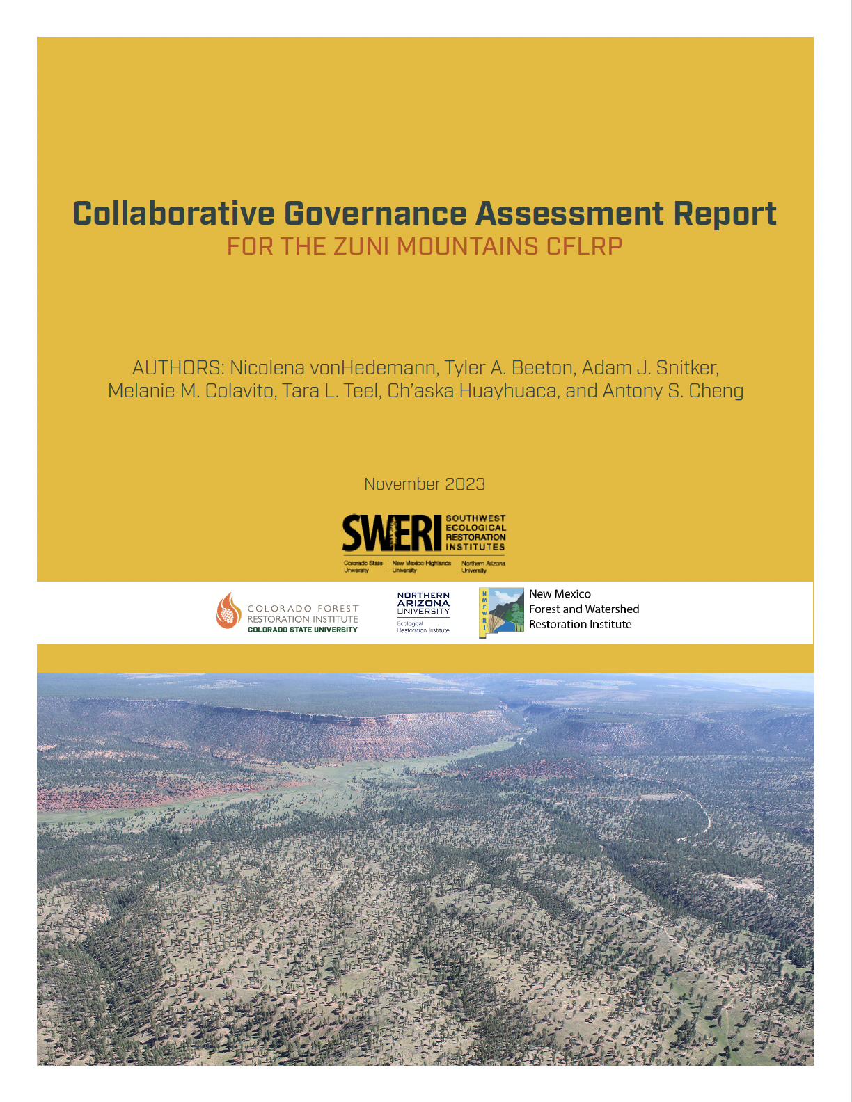 Collaborative Governance Assessment Report for the Zuni Mountains CFLRP