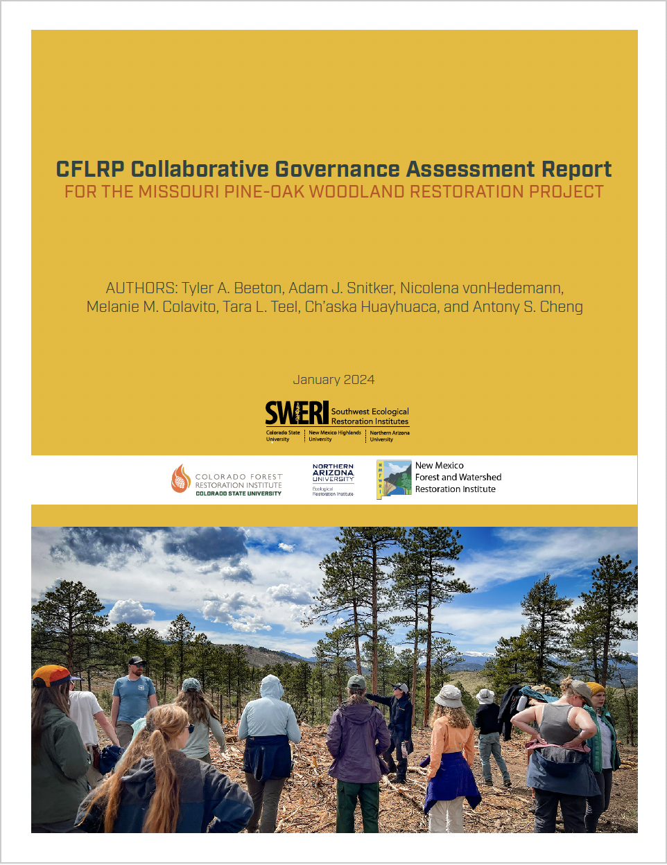 CFLRP Collaborative Governance Assessment Report: For the Missouri Pine-Oak Woodland Restoration Project